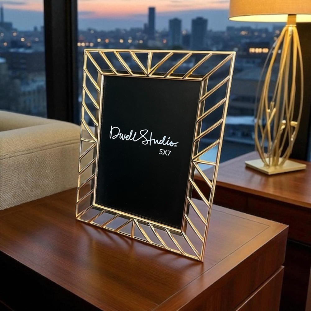 Dwell Studio Gold Photo Frame, 5x7
